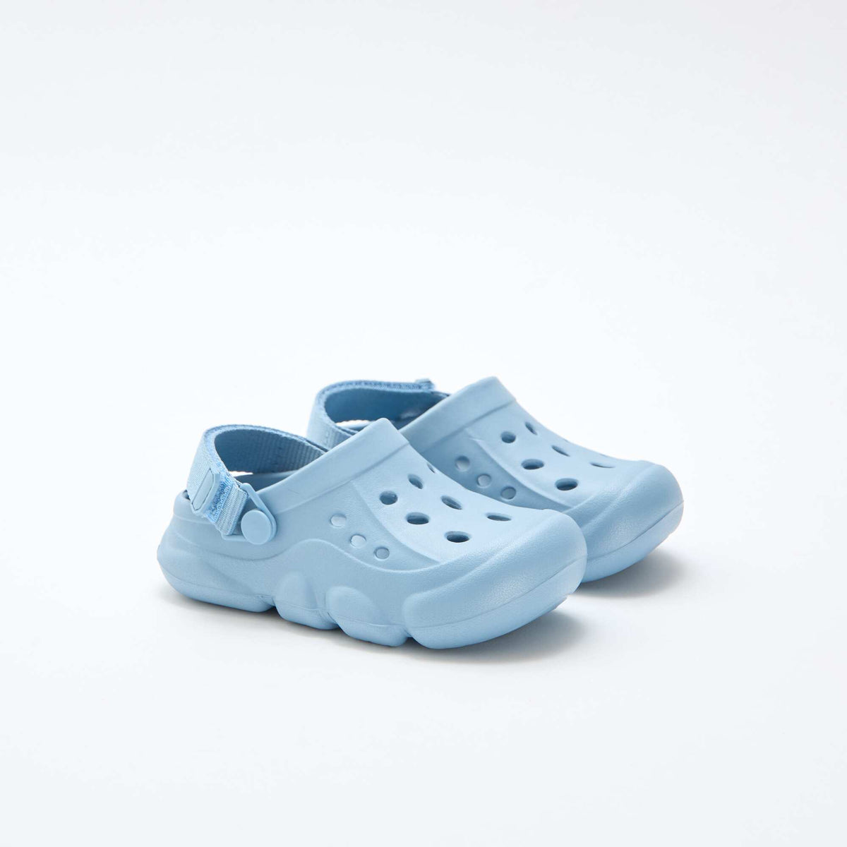 Mules fermées de plage unie BLEU