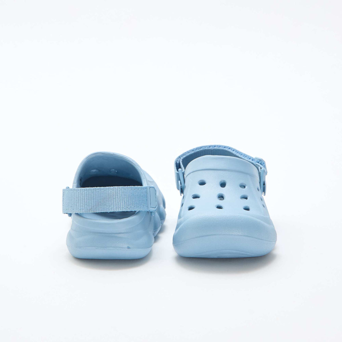 Mules fermées de plage unie BLEU