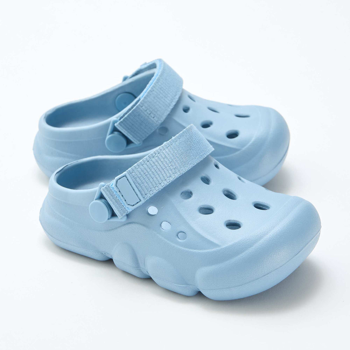 Mules fermées de plage unie BLEU
