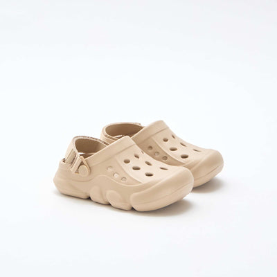 Mules fermées de plage unie BEIGE
