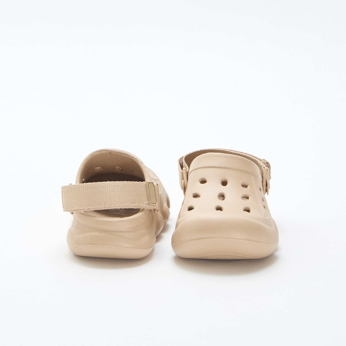 Mules fermées de plage unie BEIGE