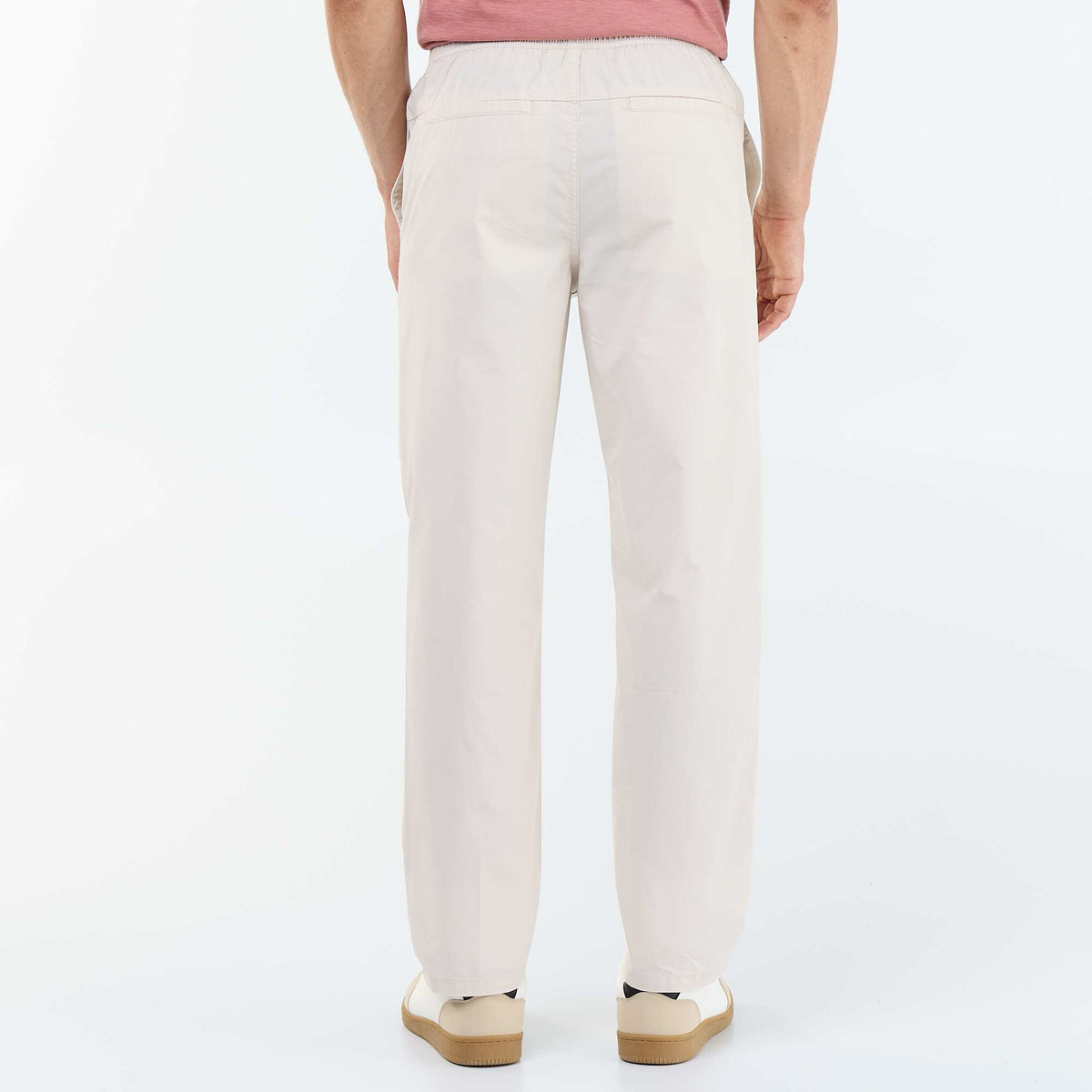 Pantalon de ville en popeline GRIS