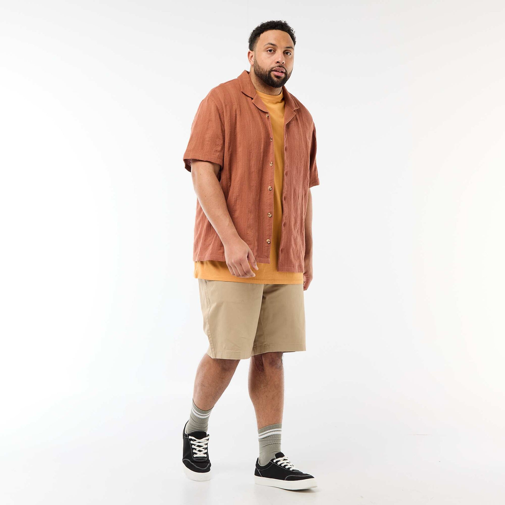 Bermuda chino en twill BEIGE