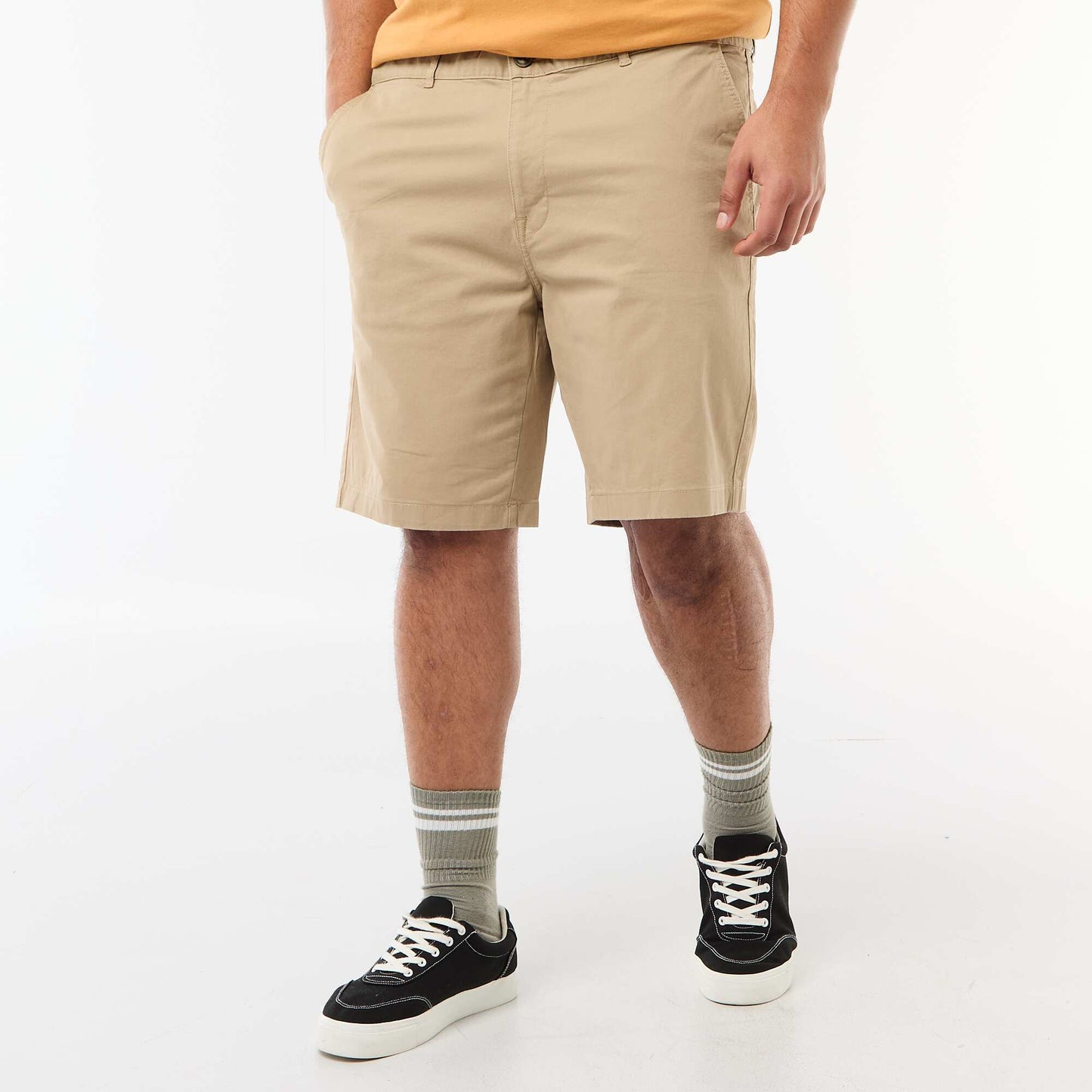 Bermuda chino en twill BEIGE