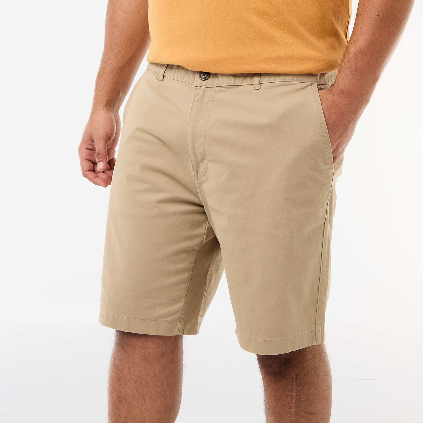 Bermuda chino en twill BEIGE