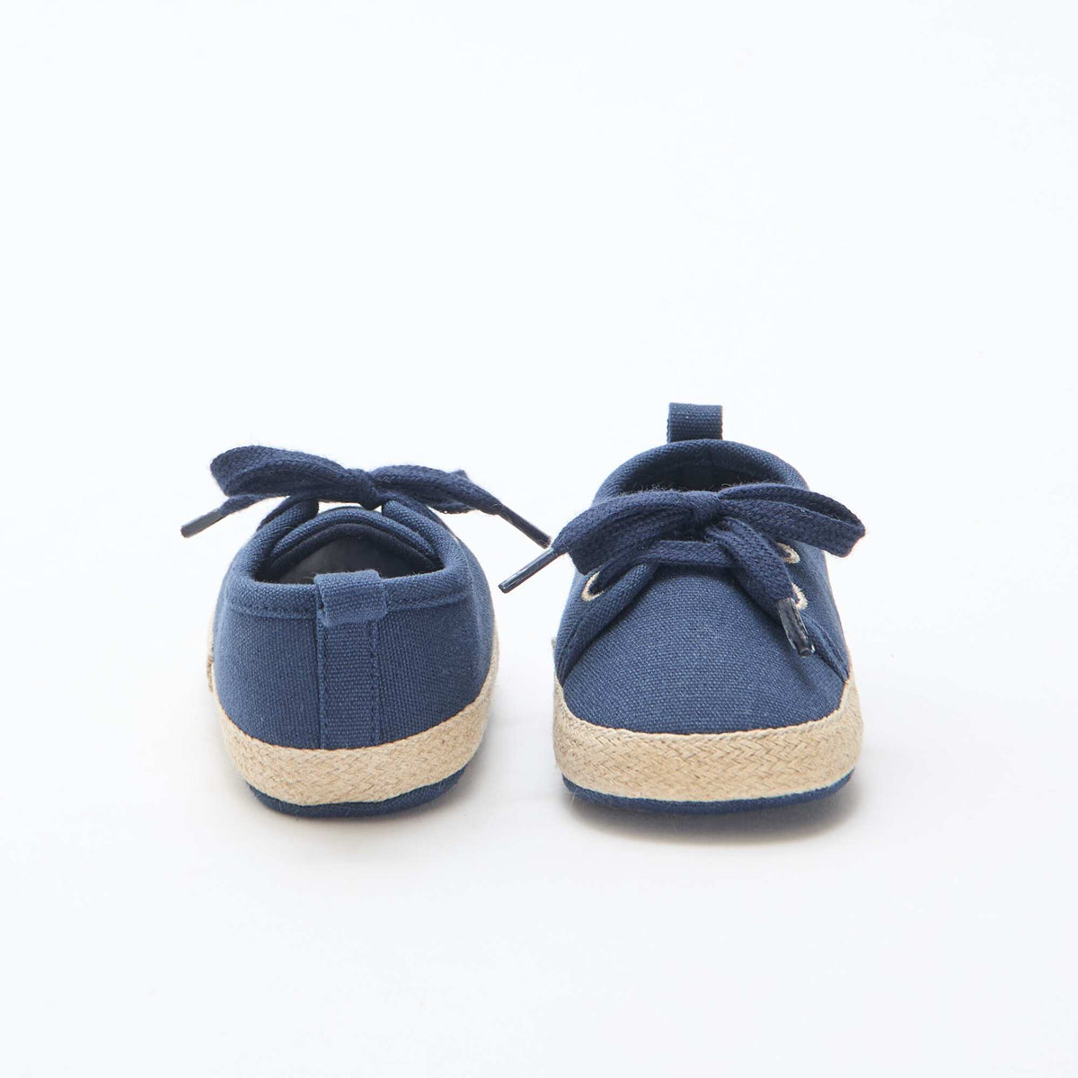 Baskets à lacets en tissu BLEU