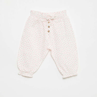 Pantalon Sarouel en jersey de coton BLANC