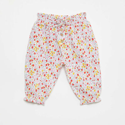 Pantalon Sarouel en jersey de coton ROSE