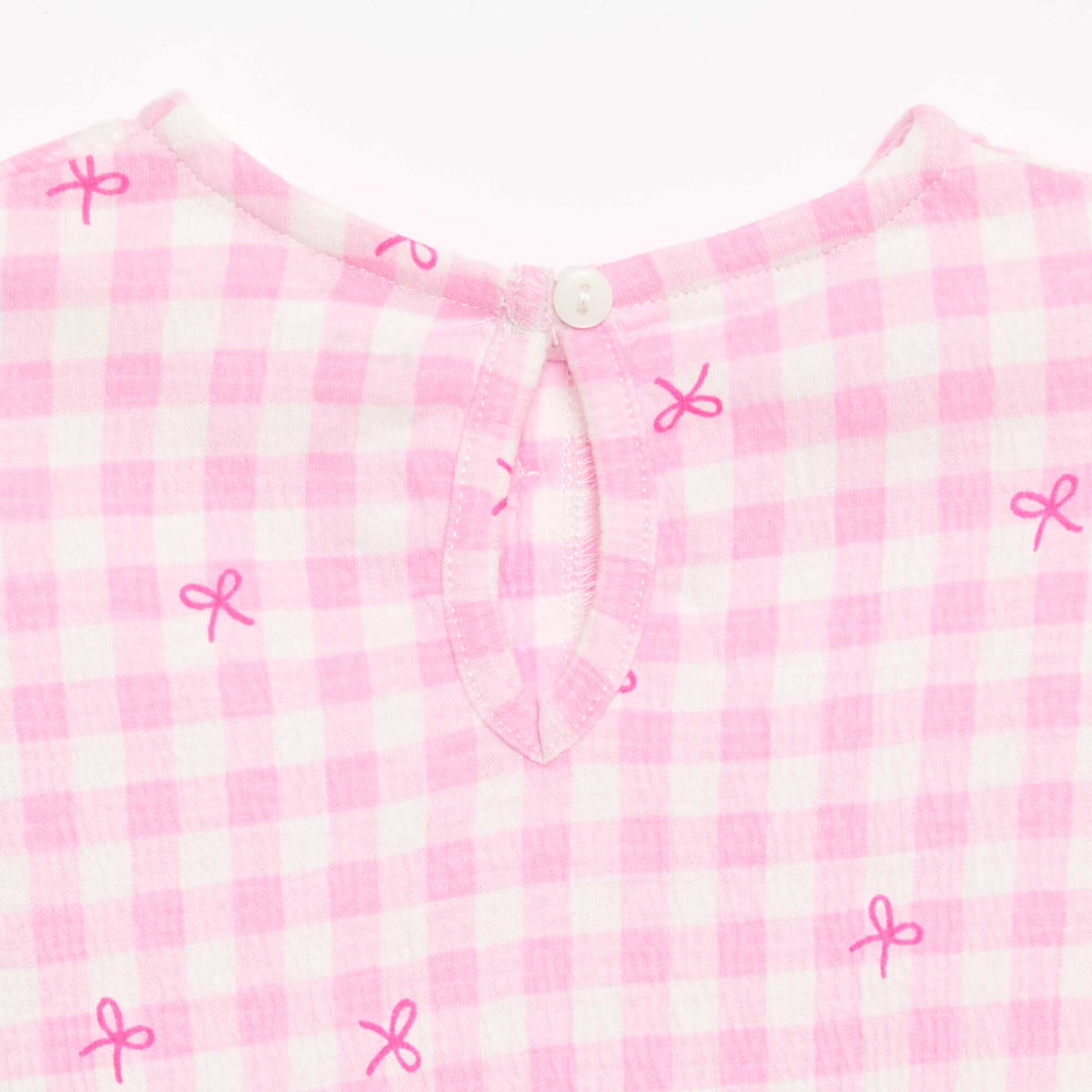 Tee-shirt imprimé et volanté ROSE