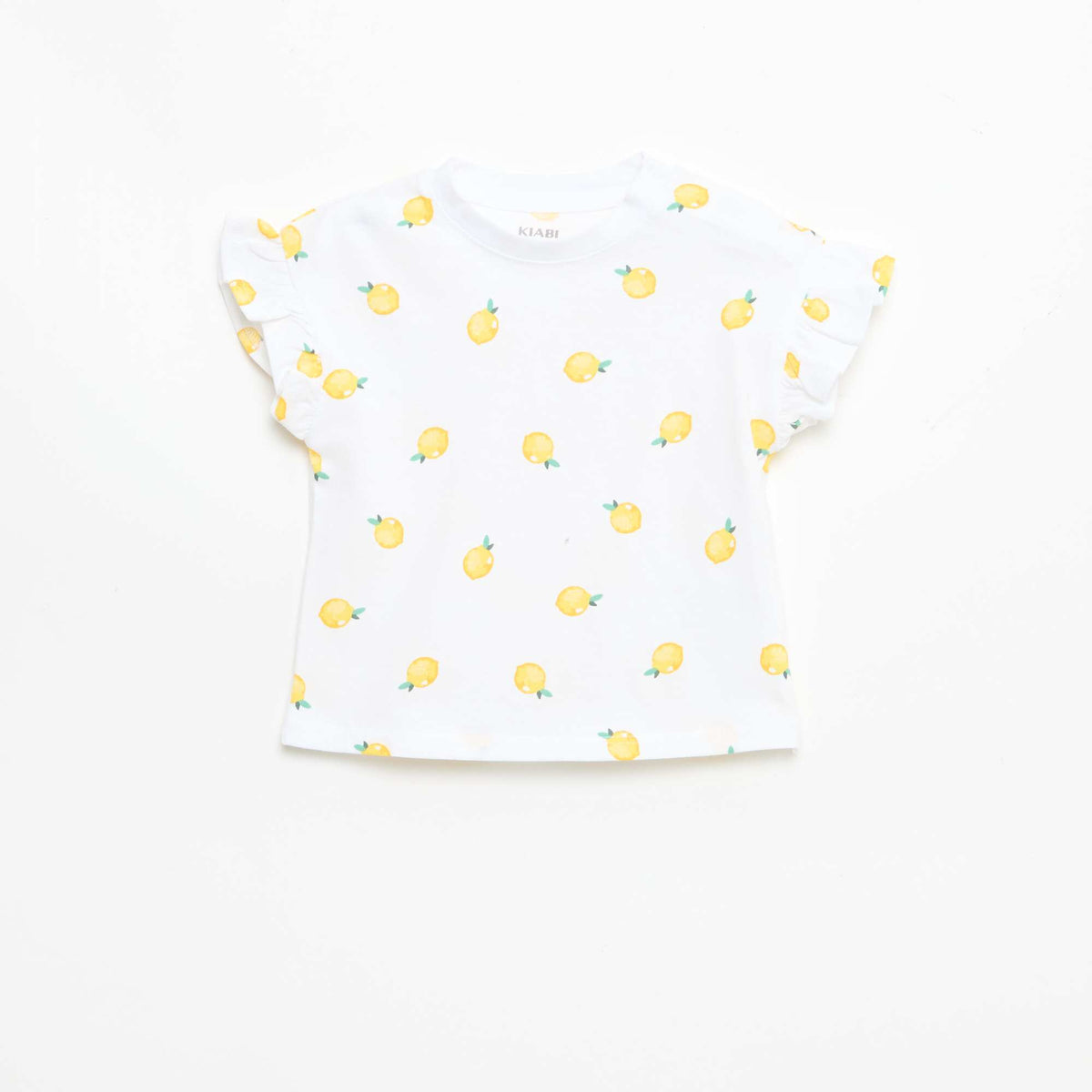 Lot de 2 T-shirts à manches courtes en jersey de coton BLANC