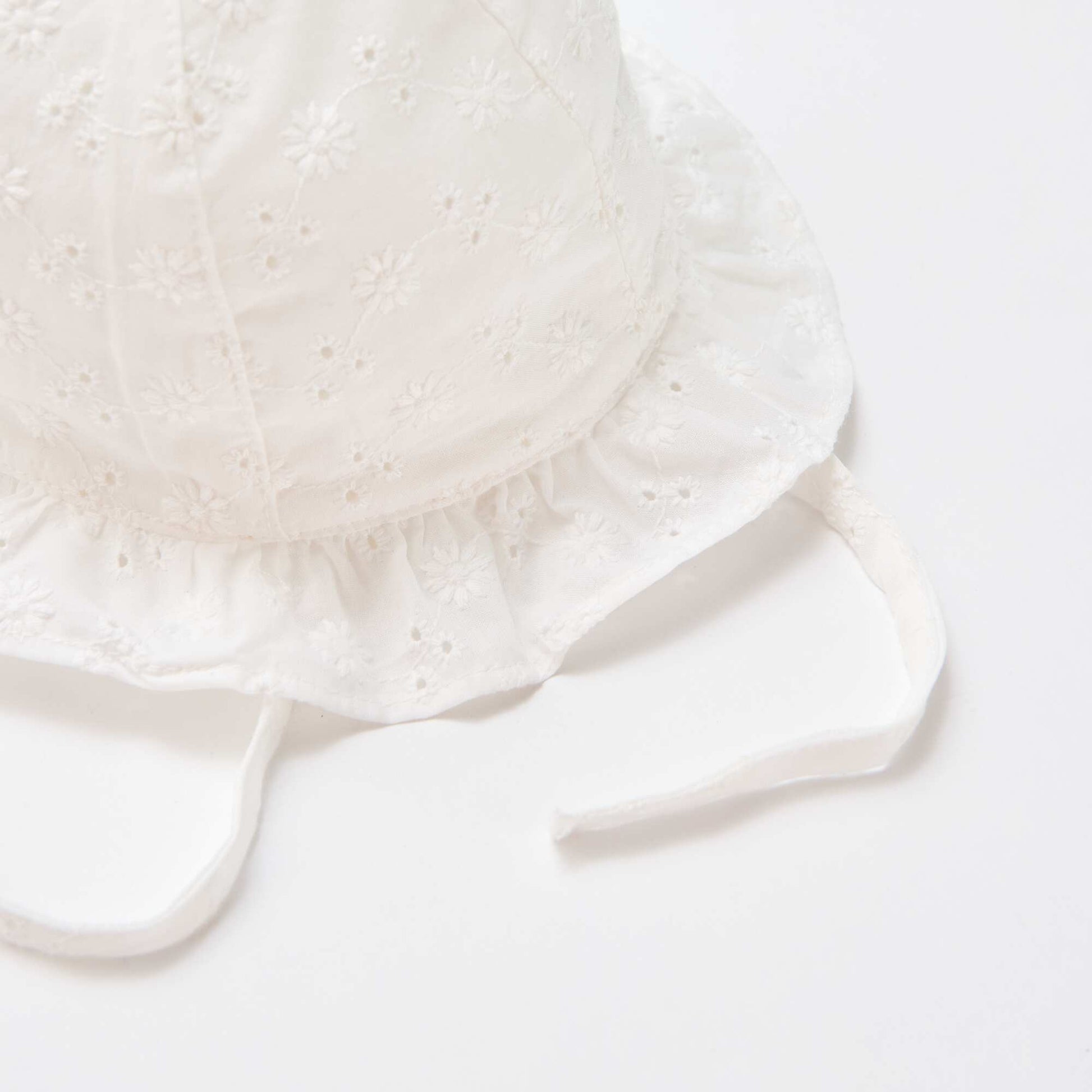 Bob broderie anglaise à nouer BLANC