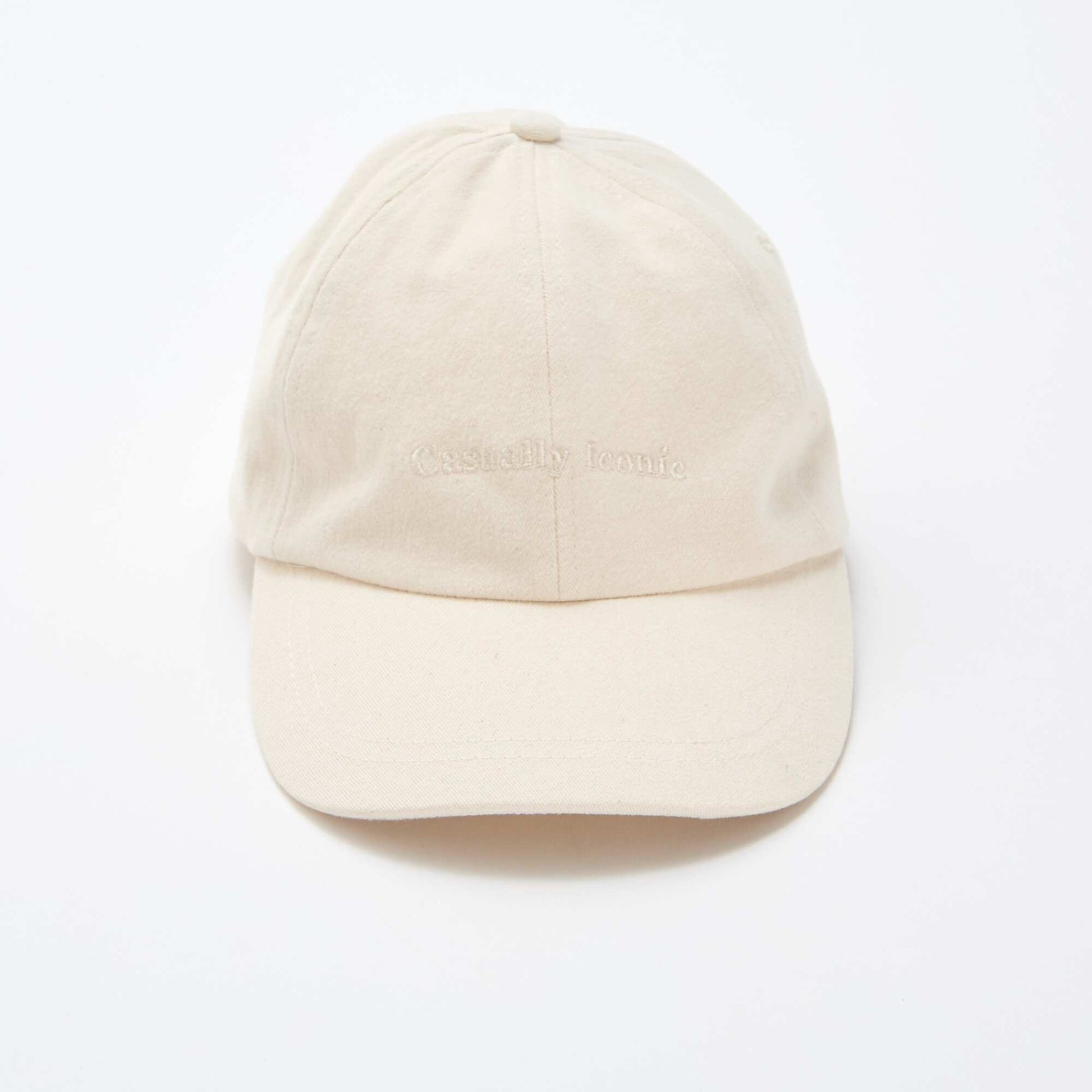 Casquette baseball en coton BEIGE