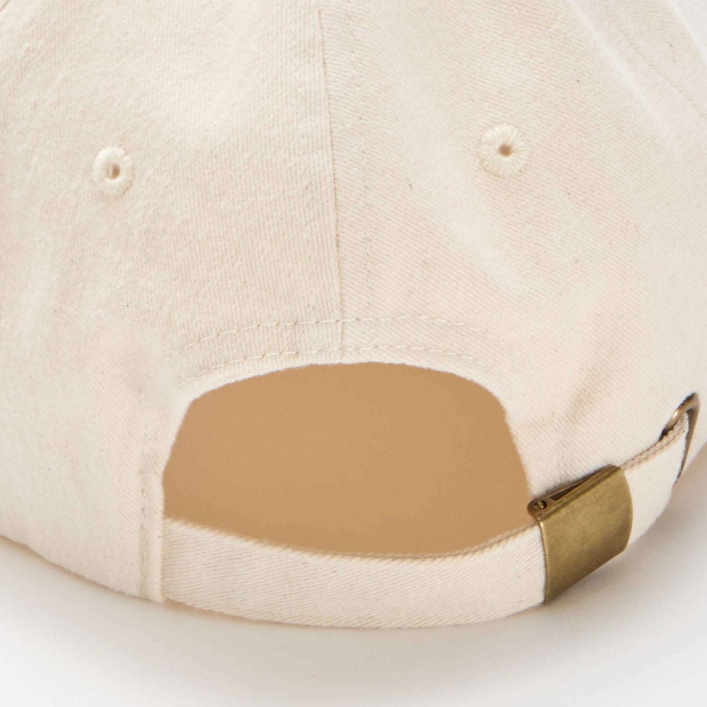 Casquette baseball en coton BEIGE