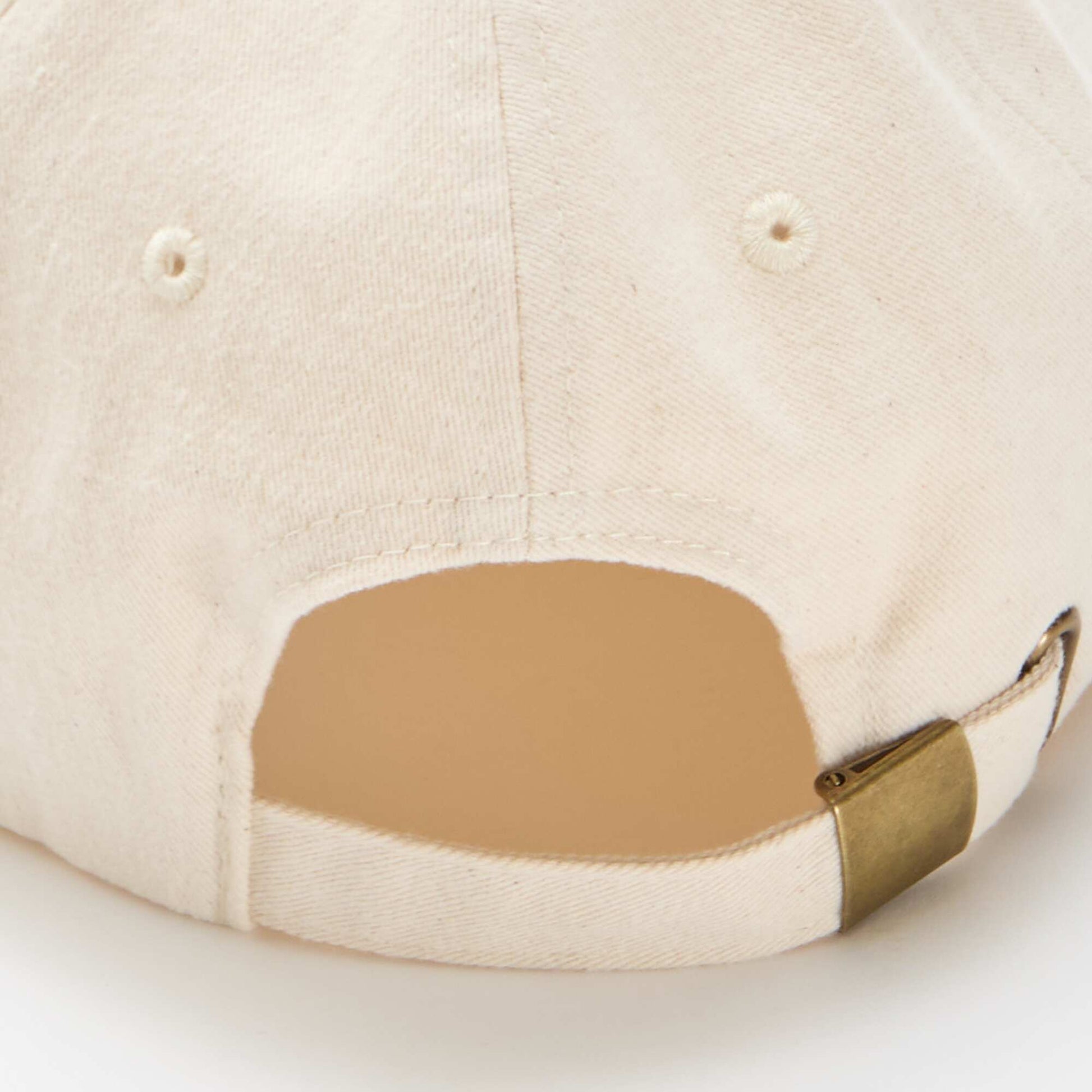 Casquette baseball en coton BEIGE