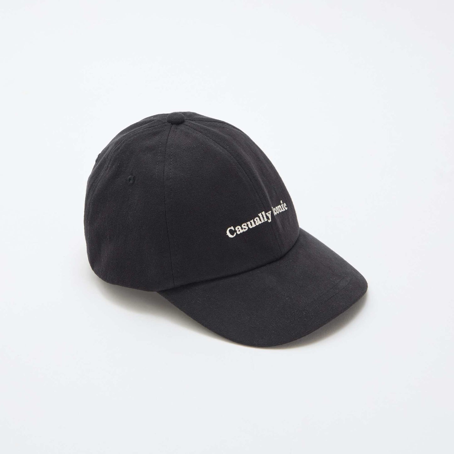 Casquette baseball en coton NOIR