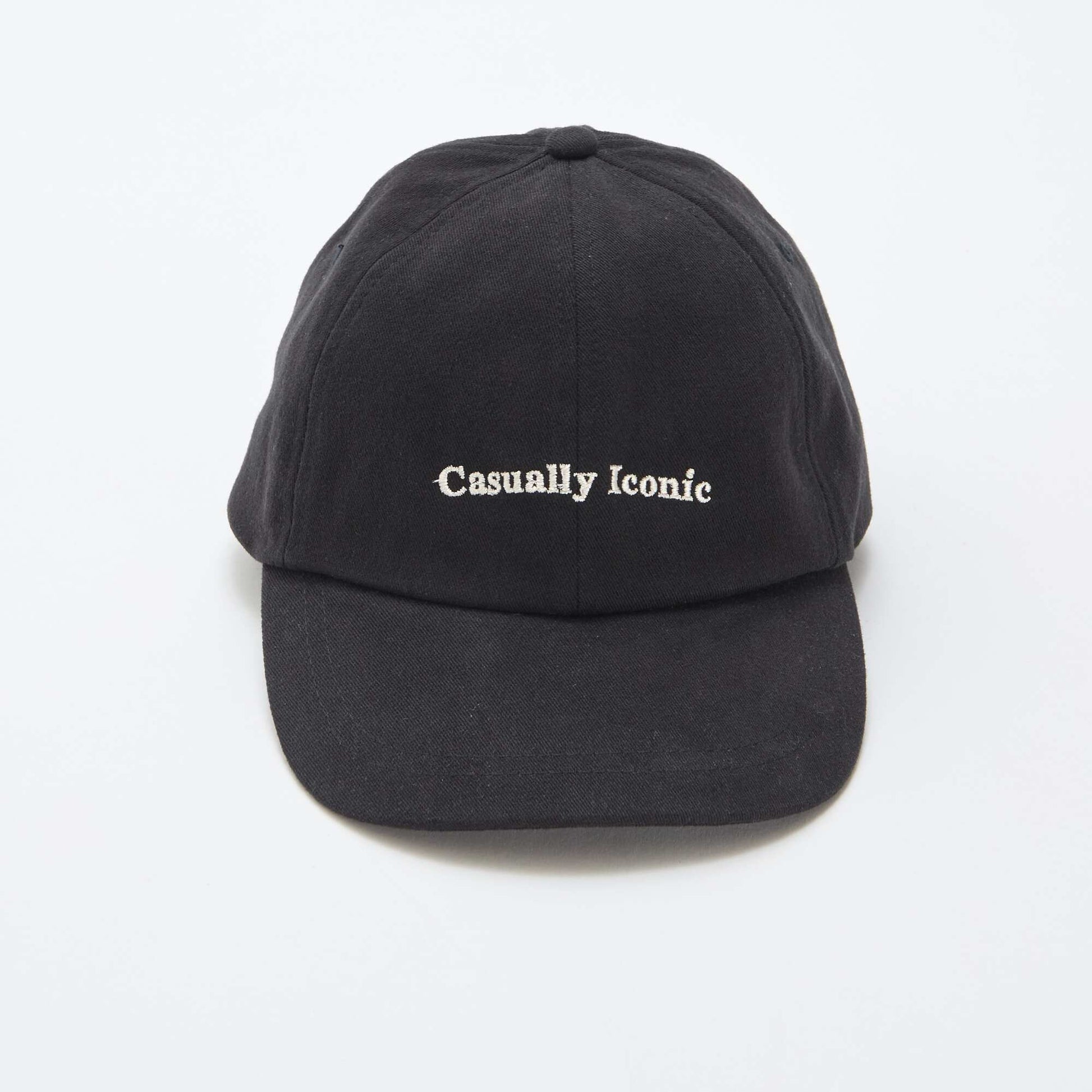 Casquette baseball en coton NOIR