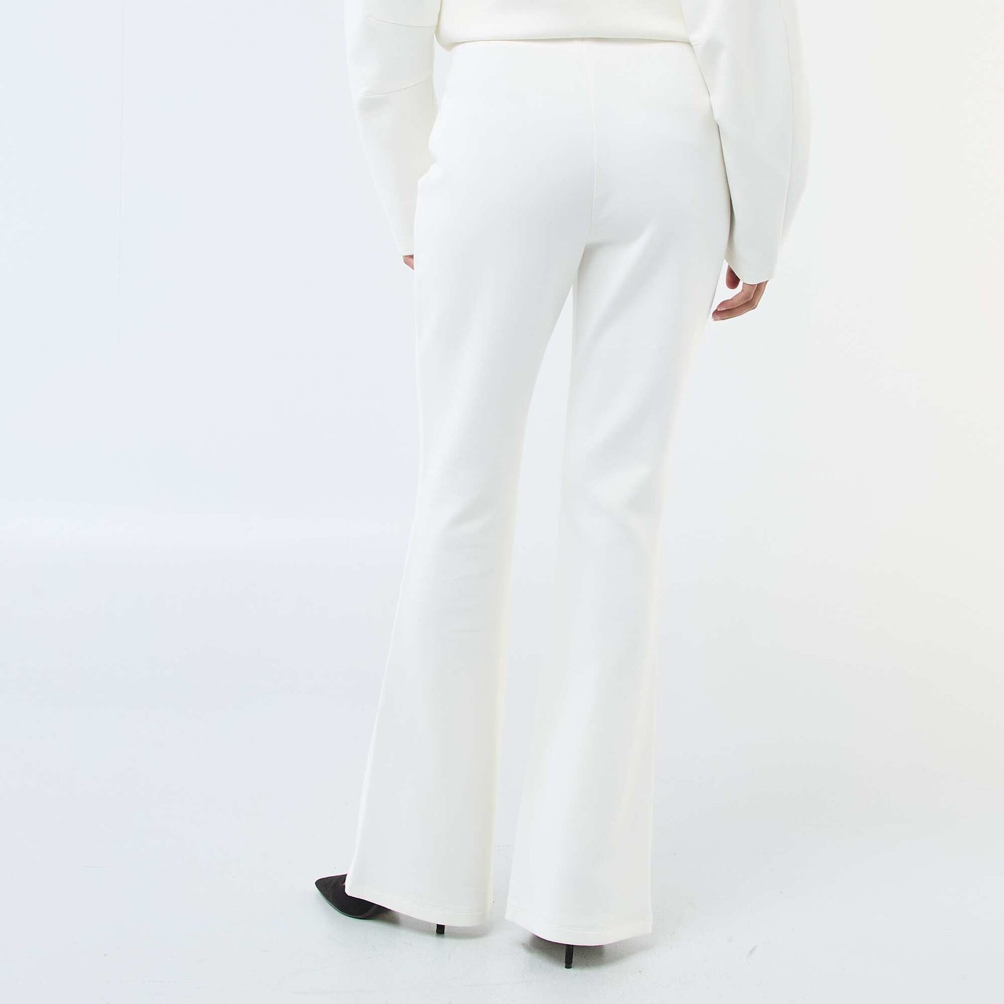 Pantalon large en molleton léger BLANC