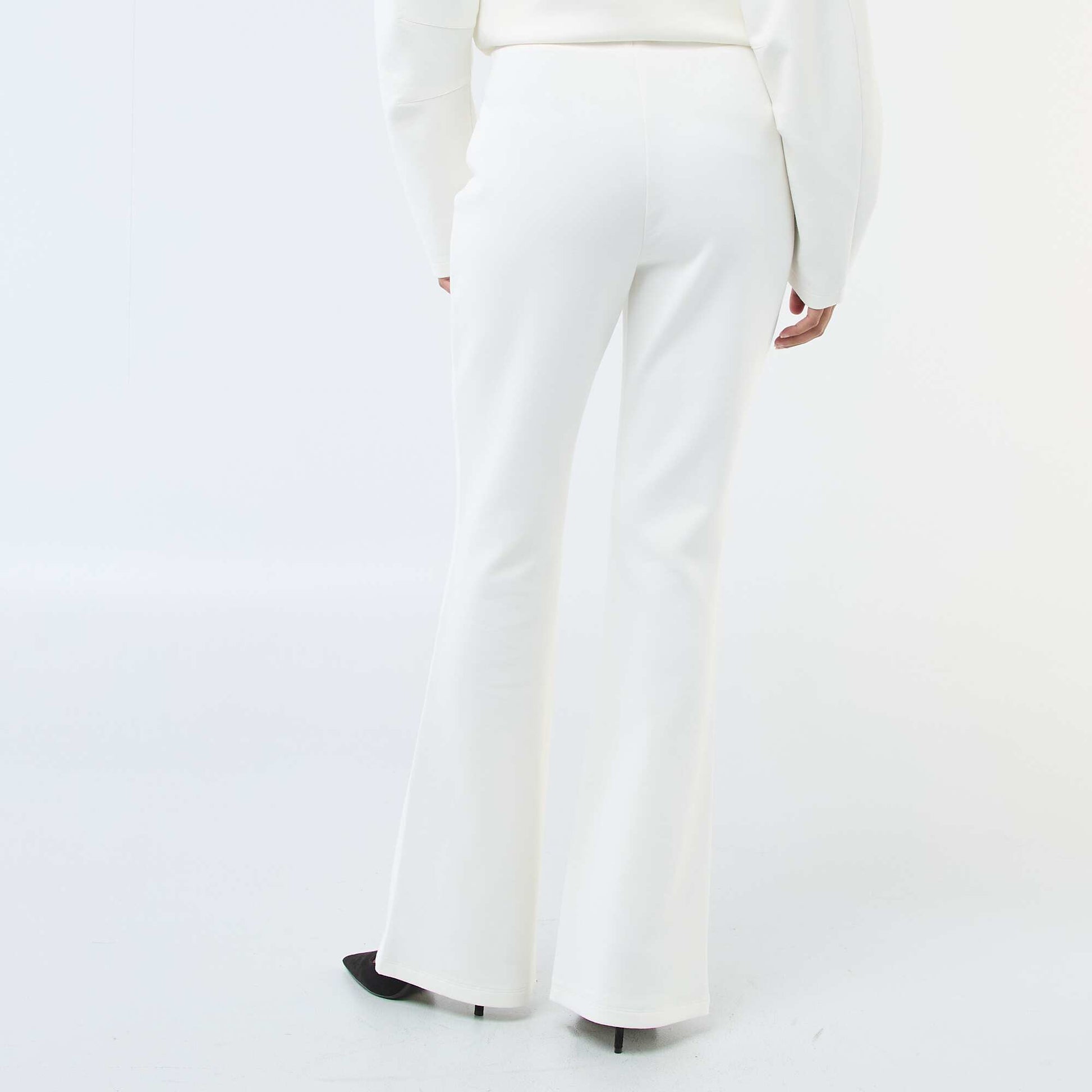 Pantalon large en molleton léger BLANC