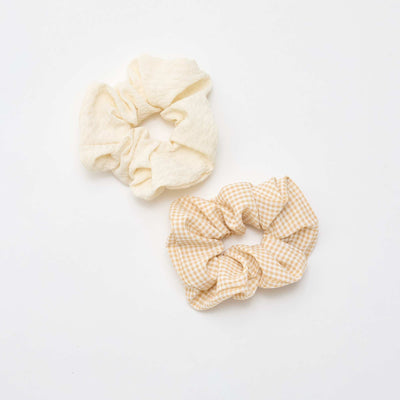 Lot de 2 gros chouchous BEIGE