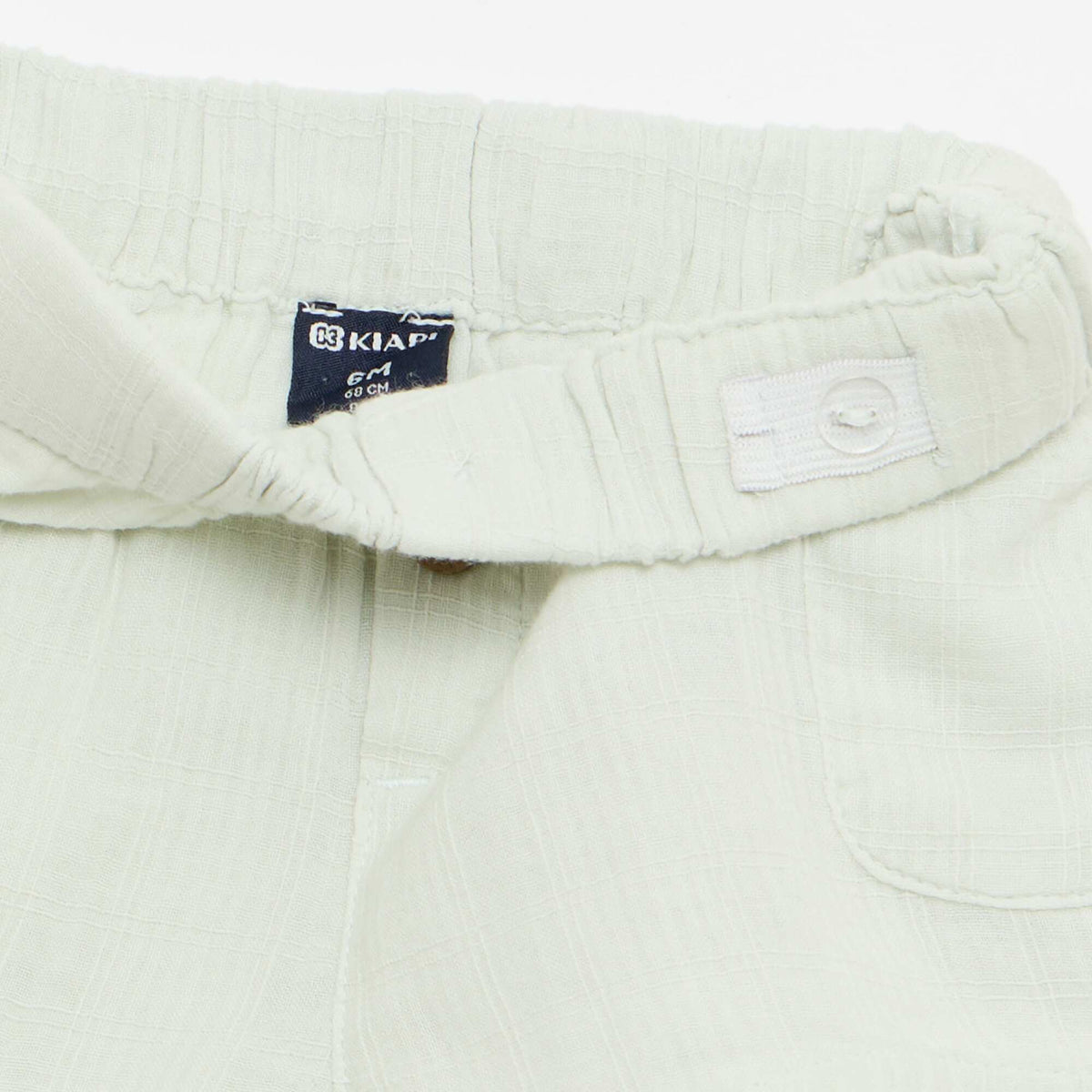 Short en coton avec 2 poches plaquées BLEU