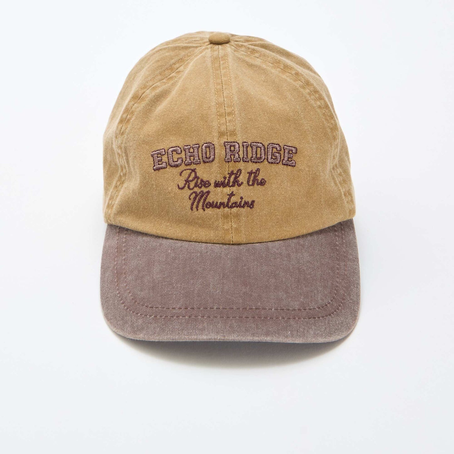 Casquette baseball en coton MARRON