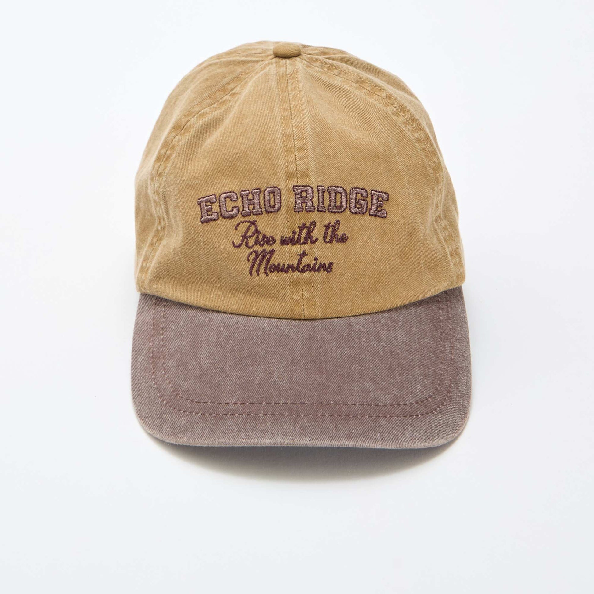 Casquette baseball en coton MARRON