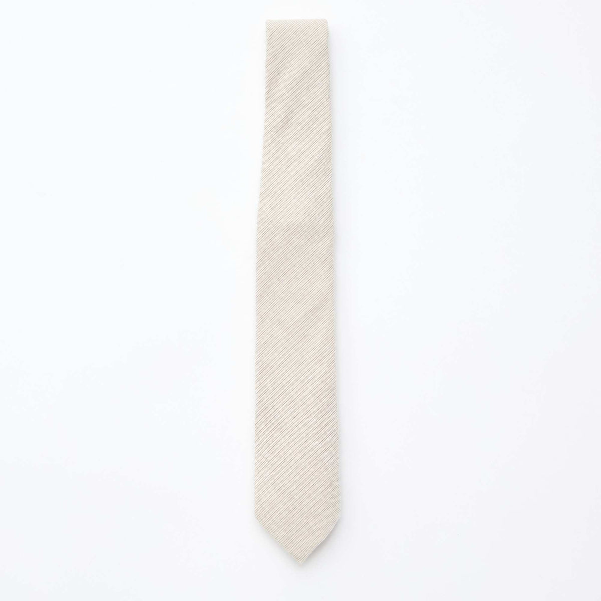 Cravate en lin mélangé BEIGE