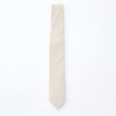 Cravate en lin mélangé BEIGE