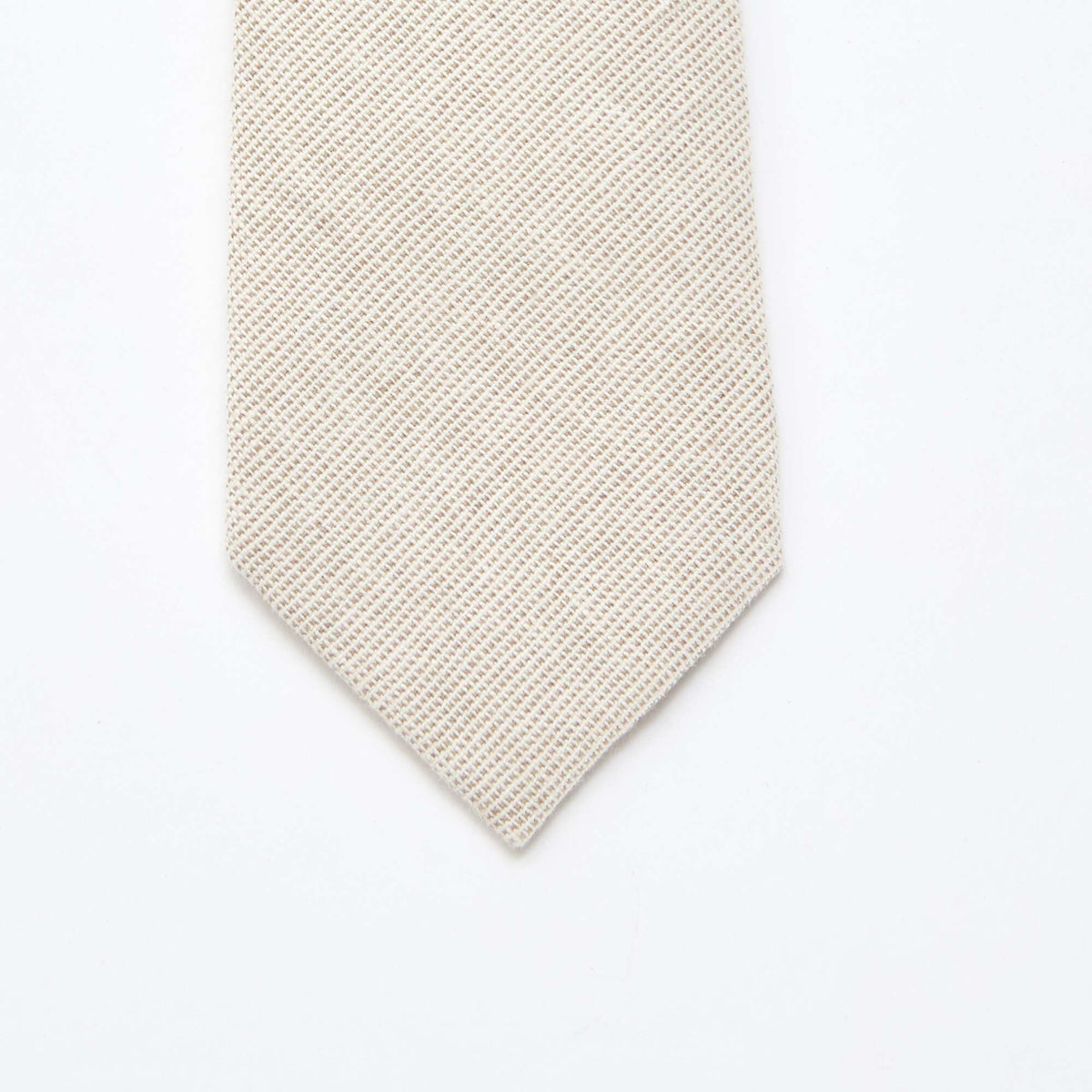 Cravate en lin mélangé BEIGE