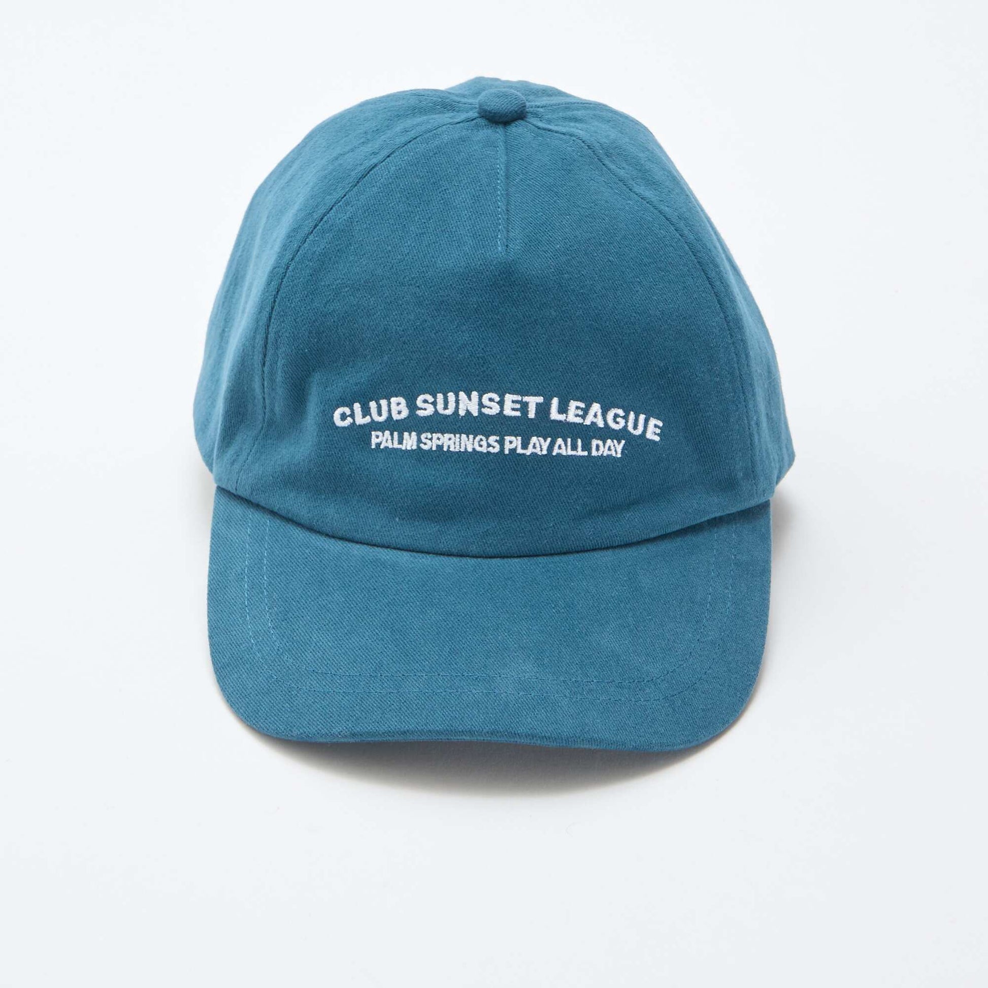Casquette baseball en coton BLEU