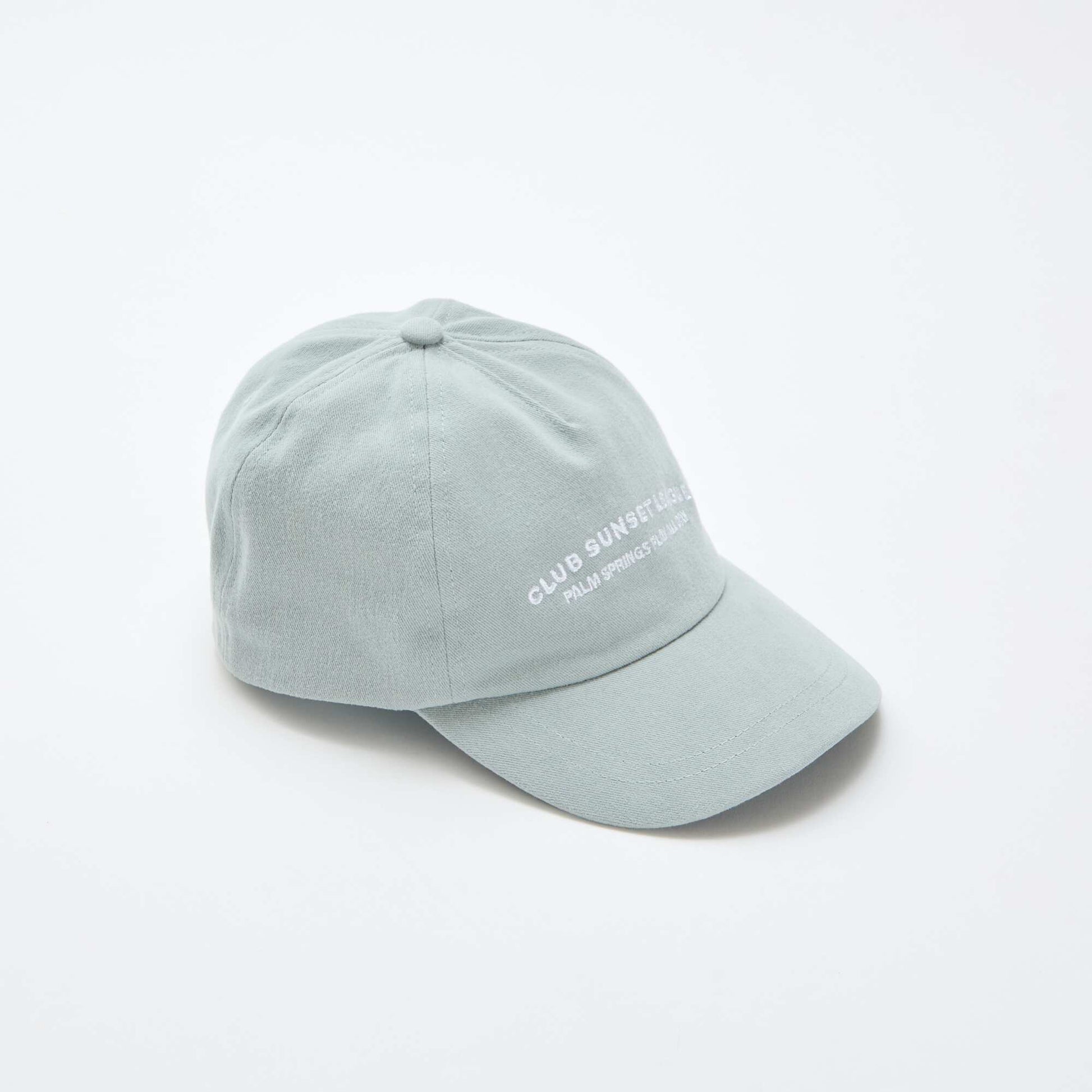 Casquette baseball en coton VERT