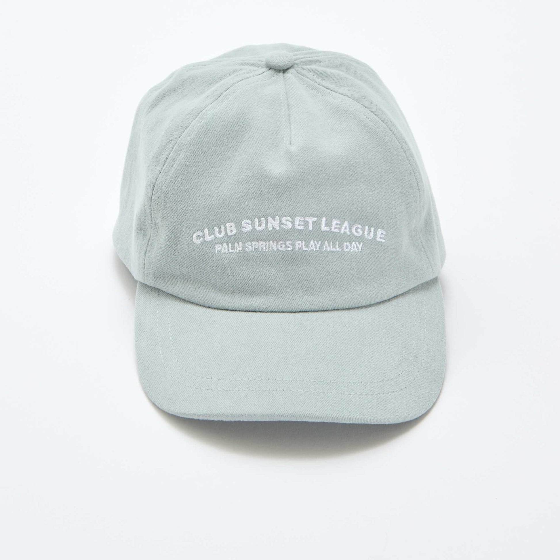 Casquette baseball en coton VERT