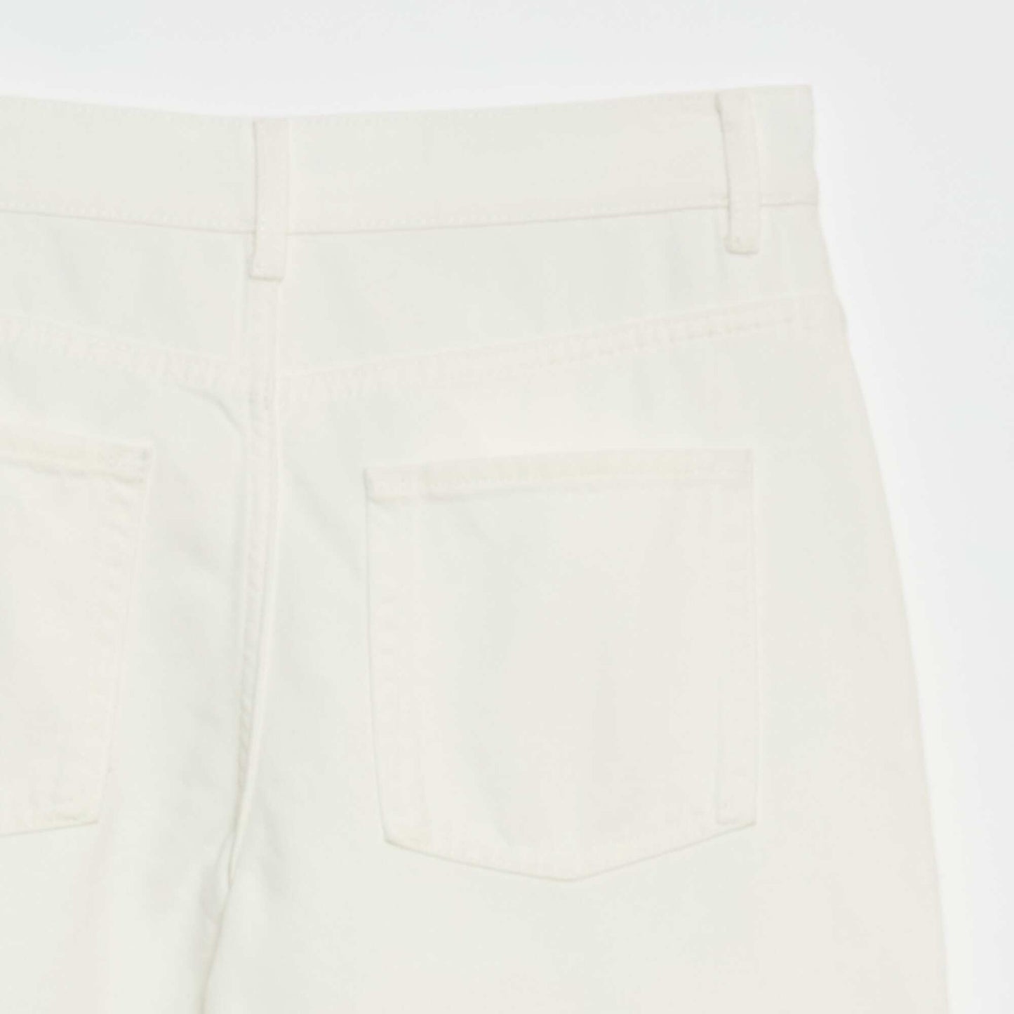 Pantalon denim coupe ballon BEIGE
