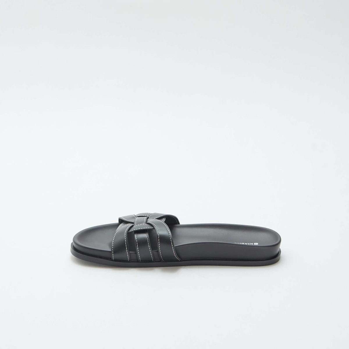 Paire de mules unies NOIR