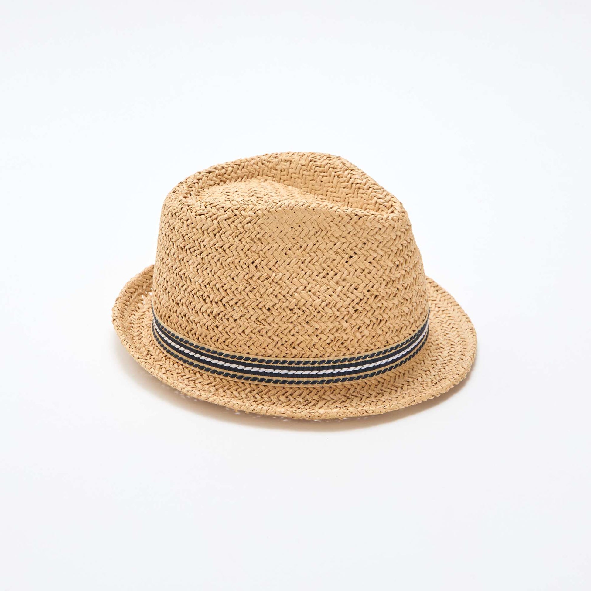 Chapeau de paille en papier tressé BEIGE