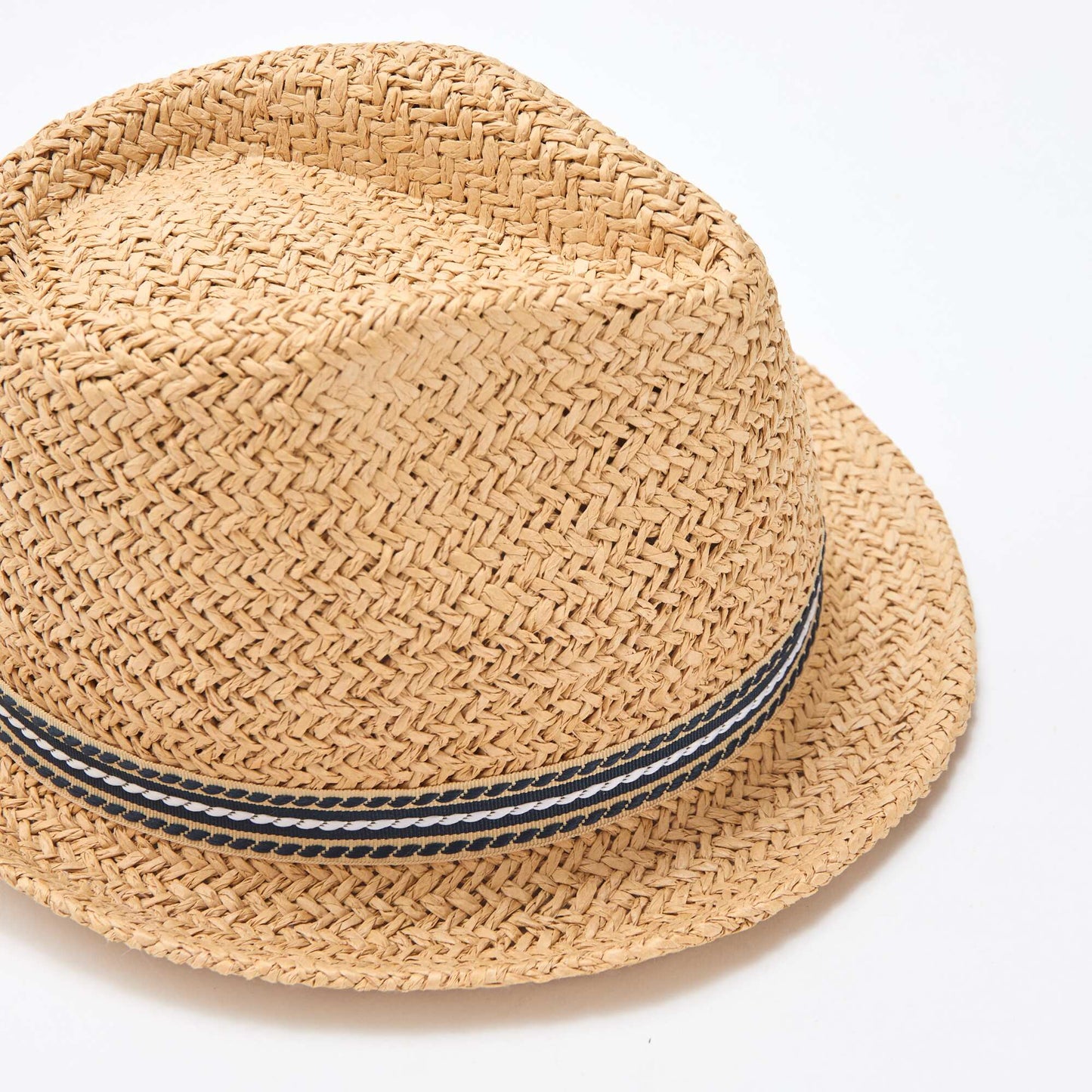 Chapeau de paille en papier tressé BEIGE