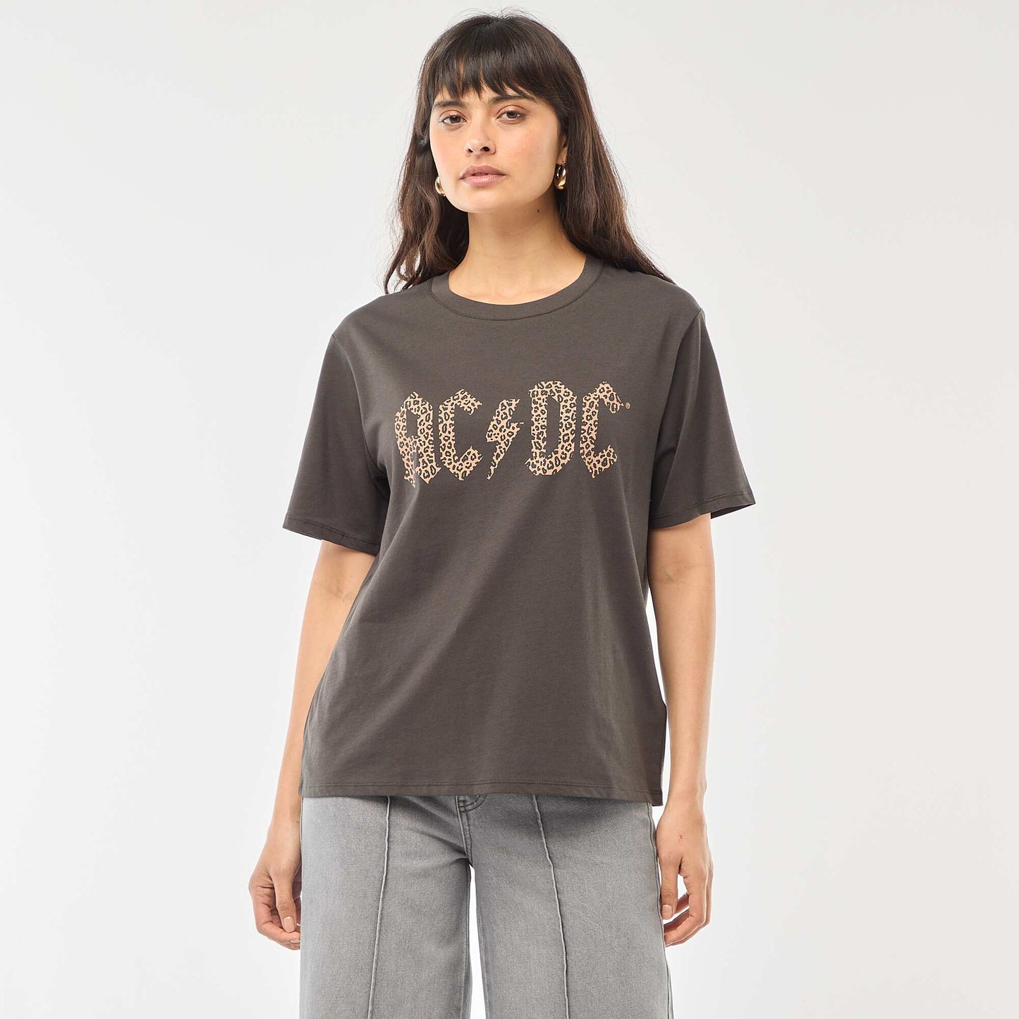 Tee-shirt 'AC/DC' à manches courtes NOIR