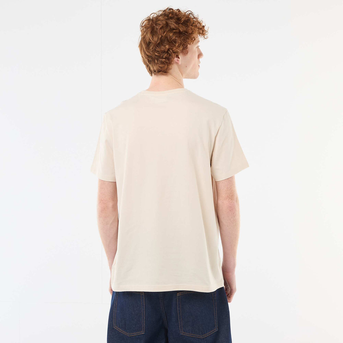 T-shirt imprimé 'Naruto' en coton uni BEIGE