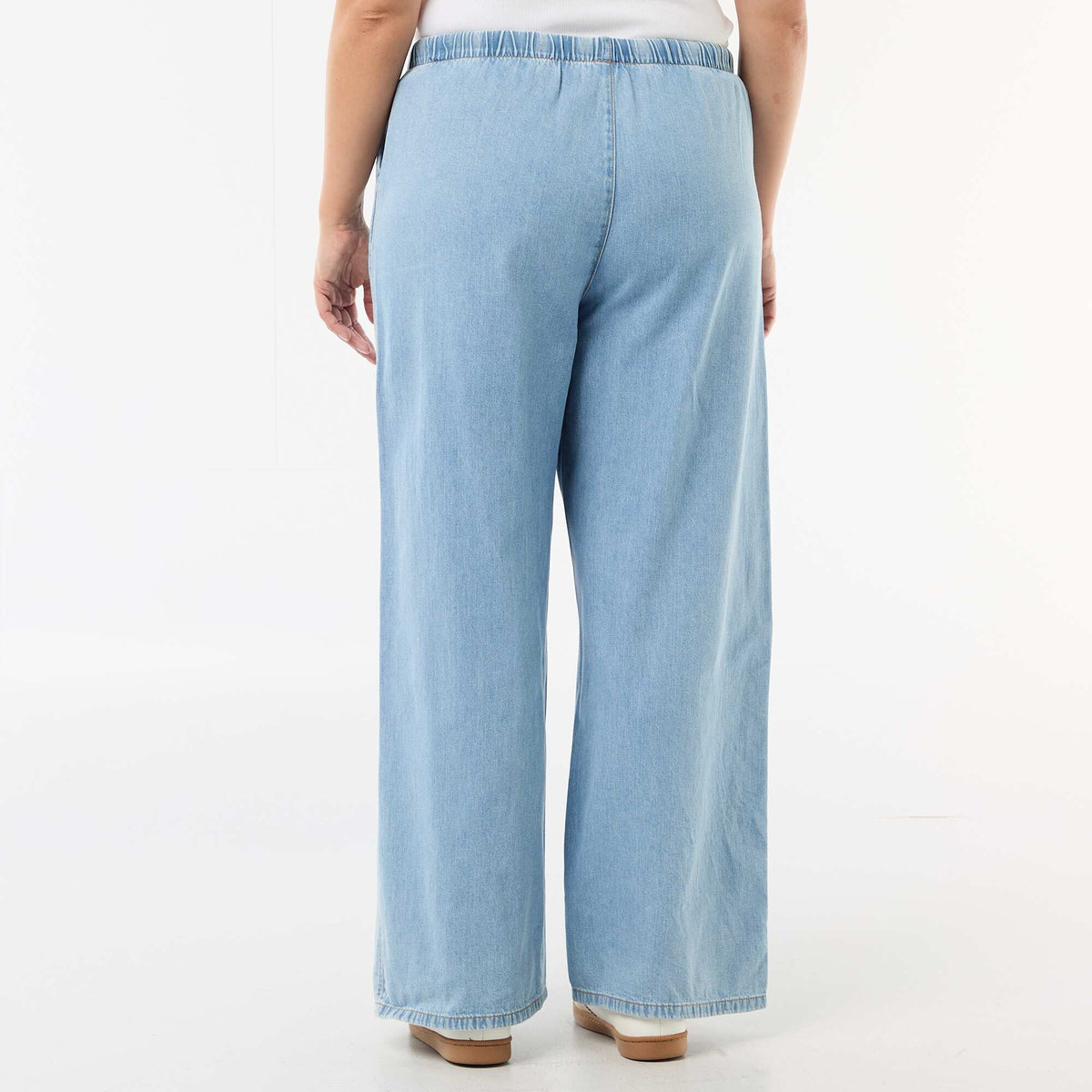 Pantalon large avec 2 poches BLEU