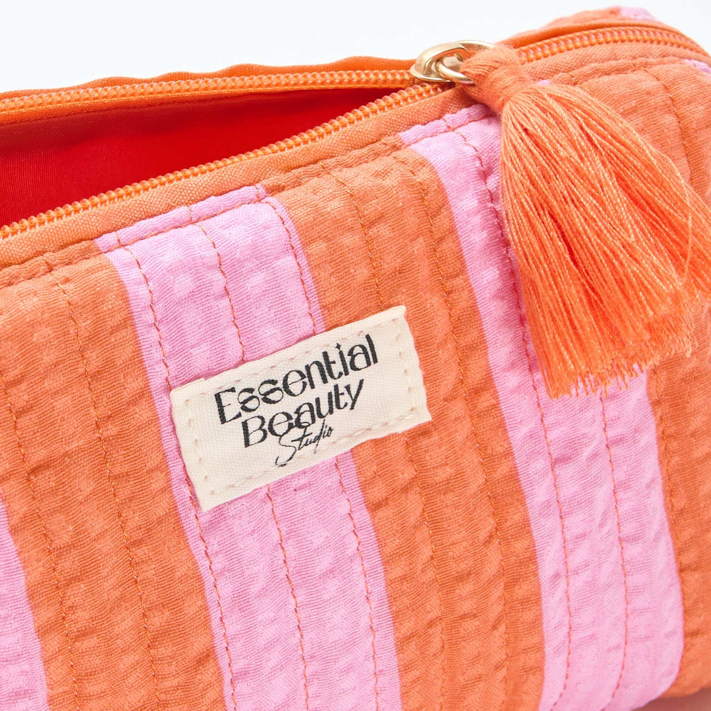 Trousse imprimée et zippée ORANGE