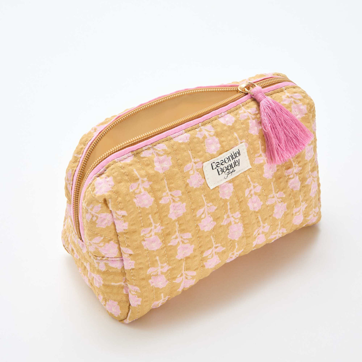 Trousse imprimée et zippée JAUNE