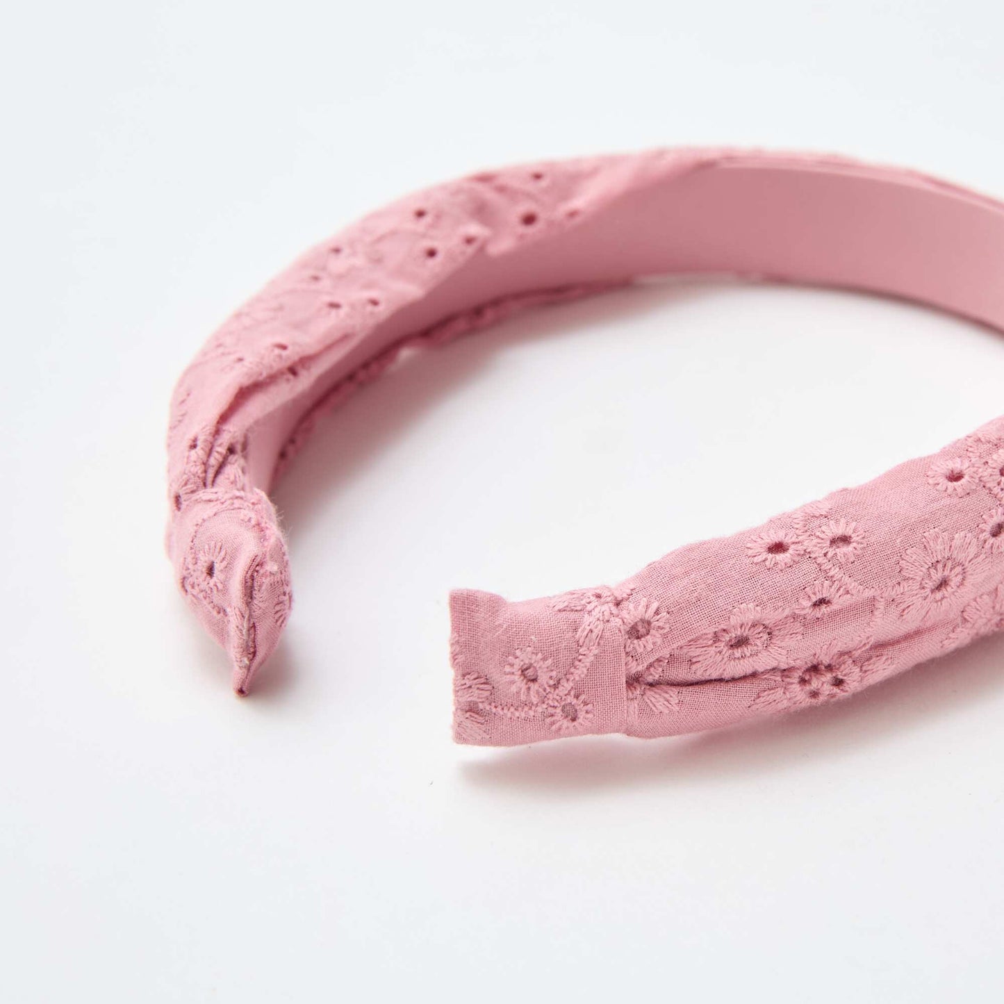 Serre-tête en broderie anglaise ROSE