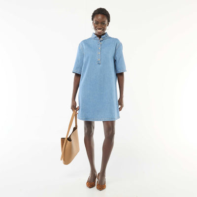 Robe en jean BLEU