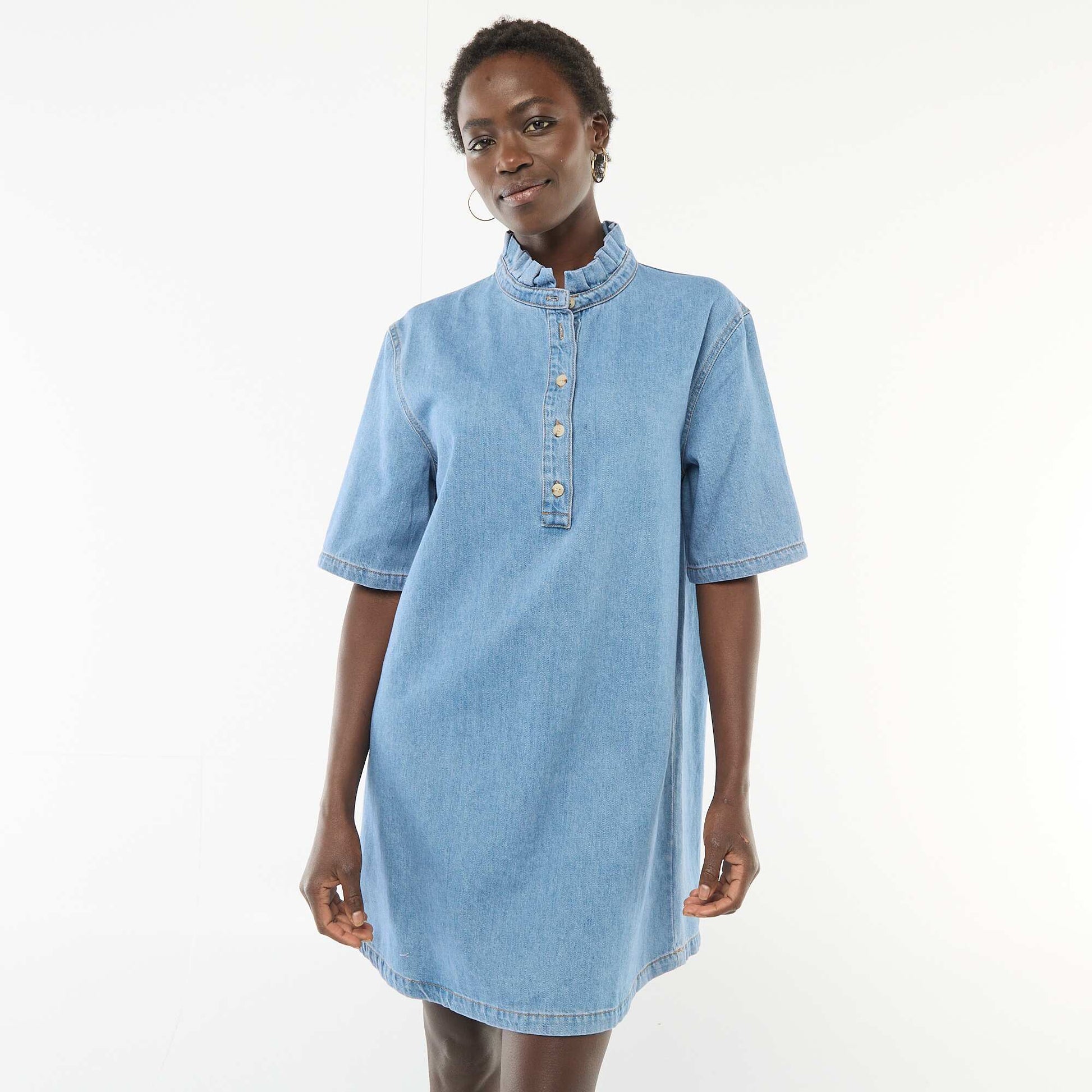 Robe en jean BLEU