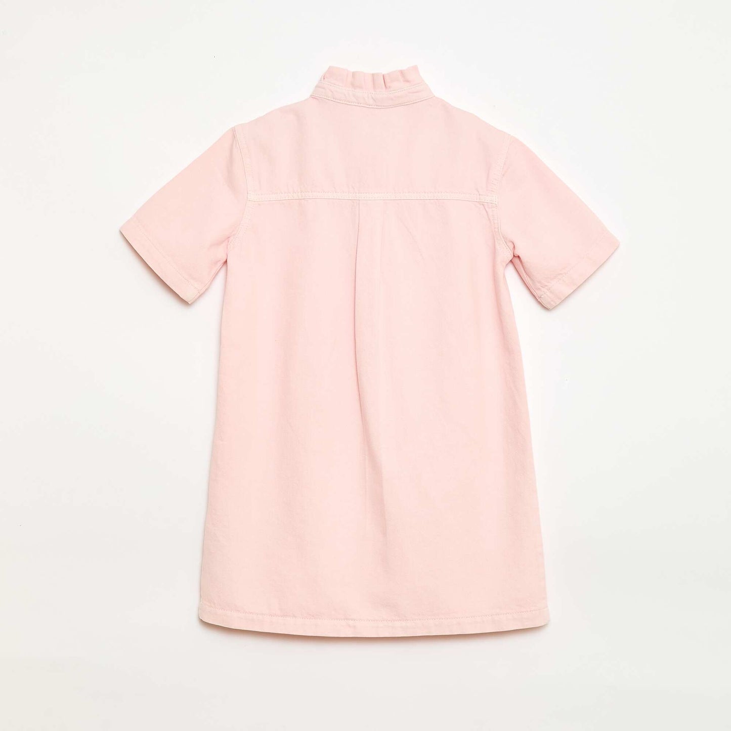 Robe col mao en jean ROSE