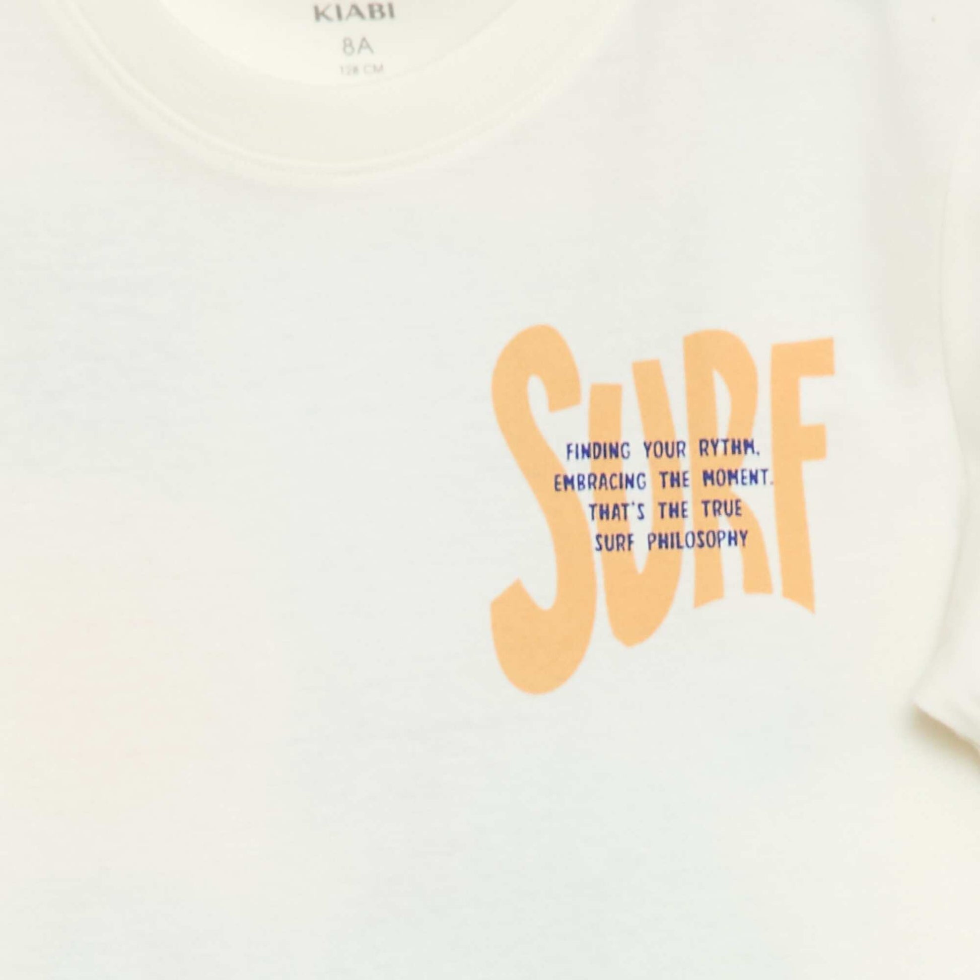 T-shirt à manches courtes imprimé recto/verso BEIGE