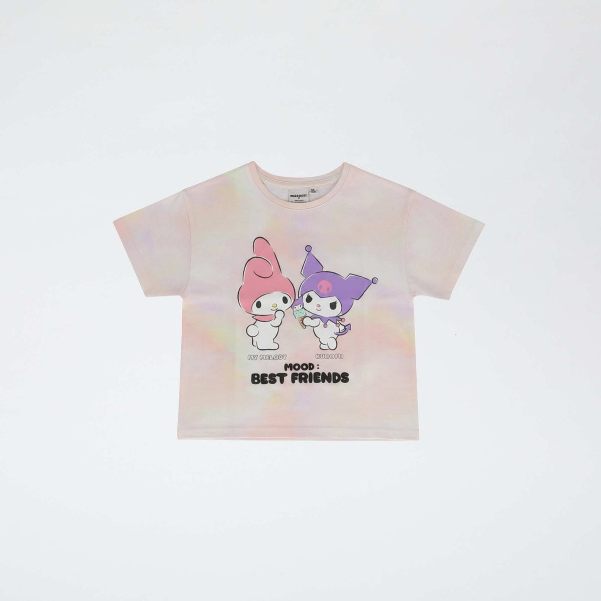 T-shirt 'Sanrio kuromi' manches courtes en coton BLANC