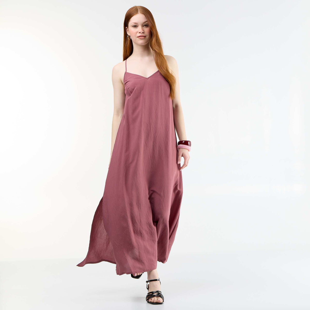 Robe longue fluide ROSE