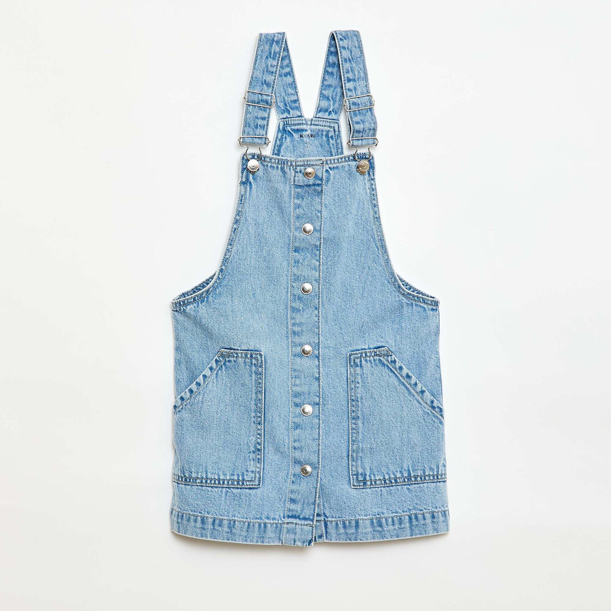 Robe salopette en jean BLEU