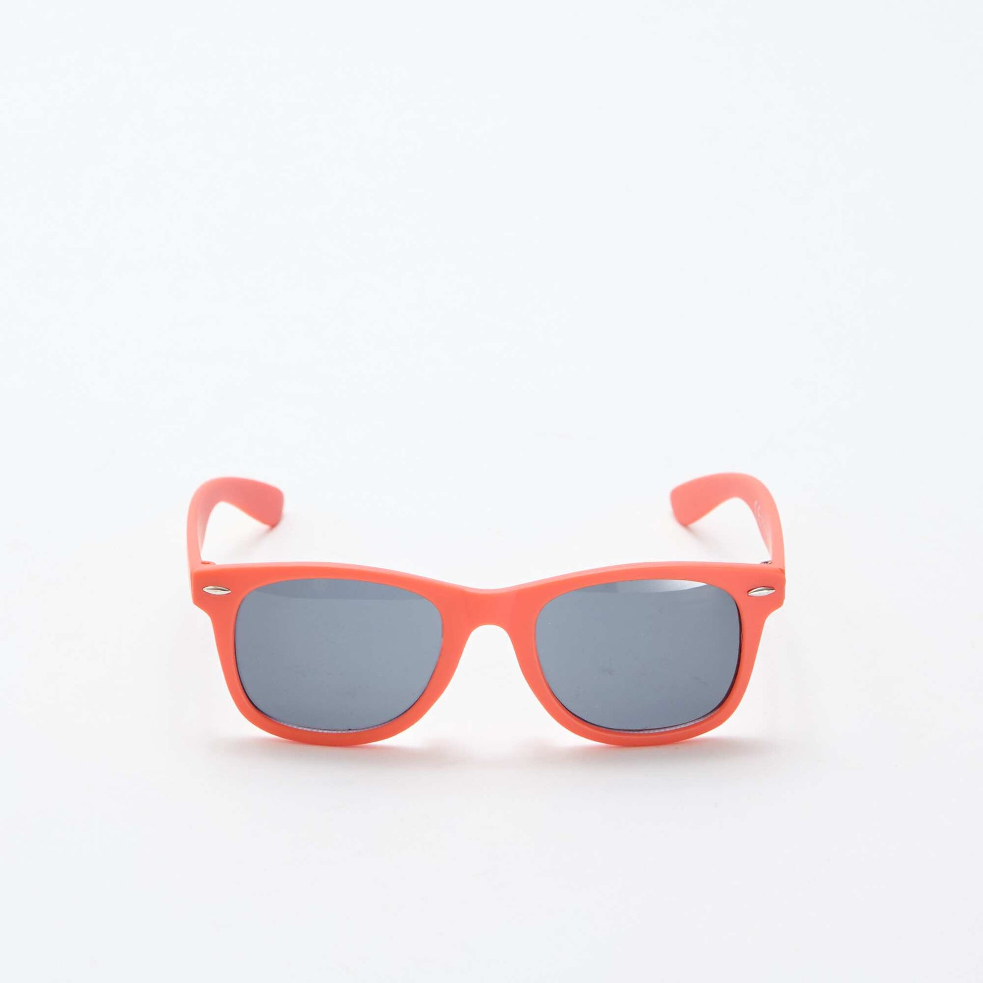Paire de lunette de soleil classique unie ORANGE